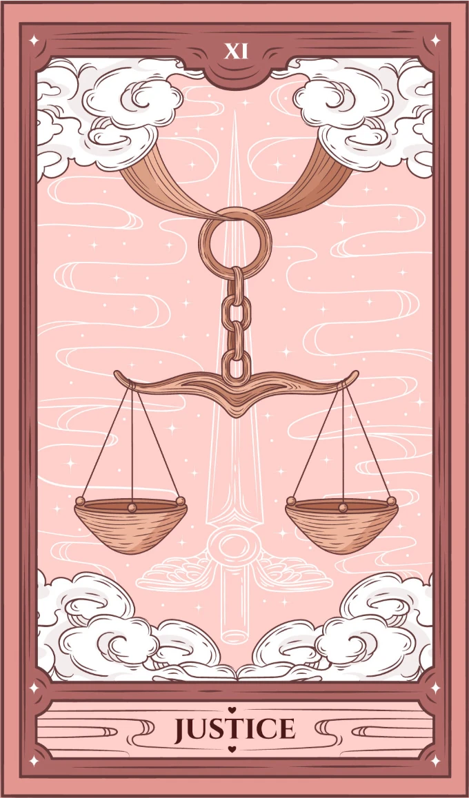 Die Gerechtigkeit – Tarotkarte