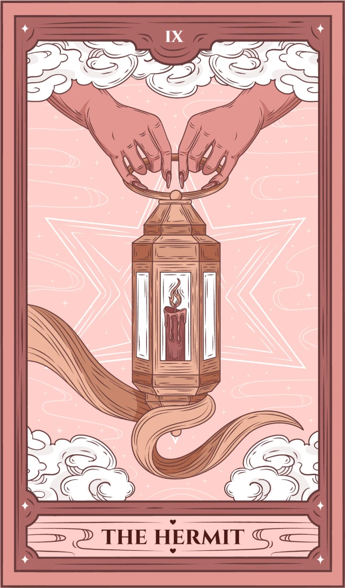 Der Eremit – Tarotkarte